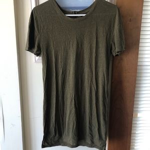 Army green tee shirt dress